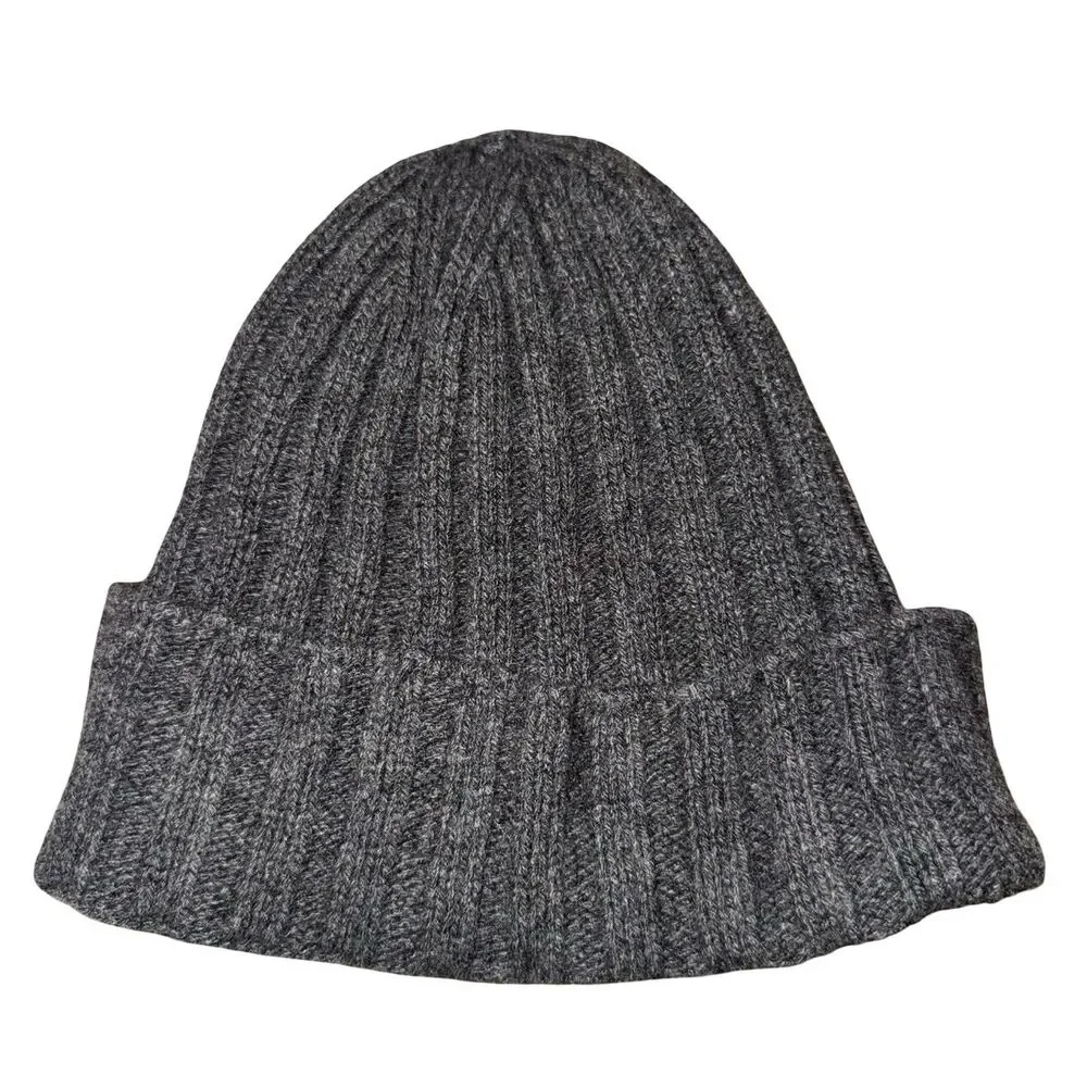 TESMA Recycled Cashmere Wool Beanie Men’s Hat One Size Fits Most Gray‎ NWT